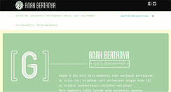 Desktop Screenshot of anakbertanya.com
