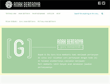 Tablet Screenshot of anakbertanya.com